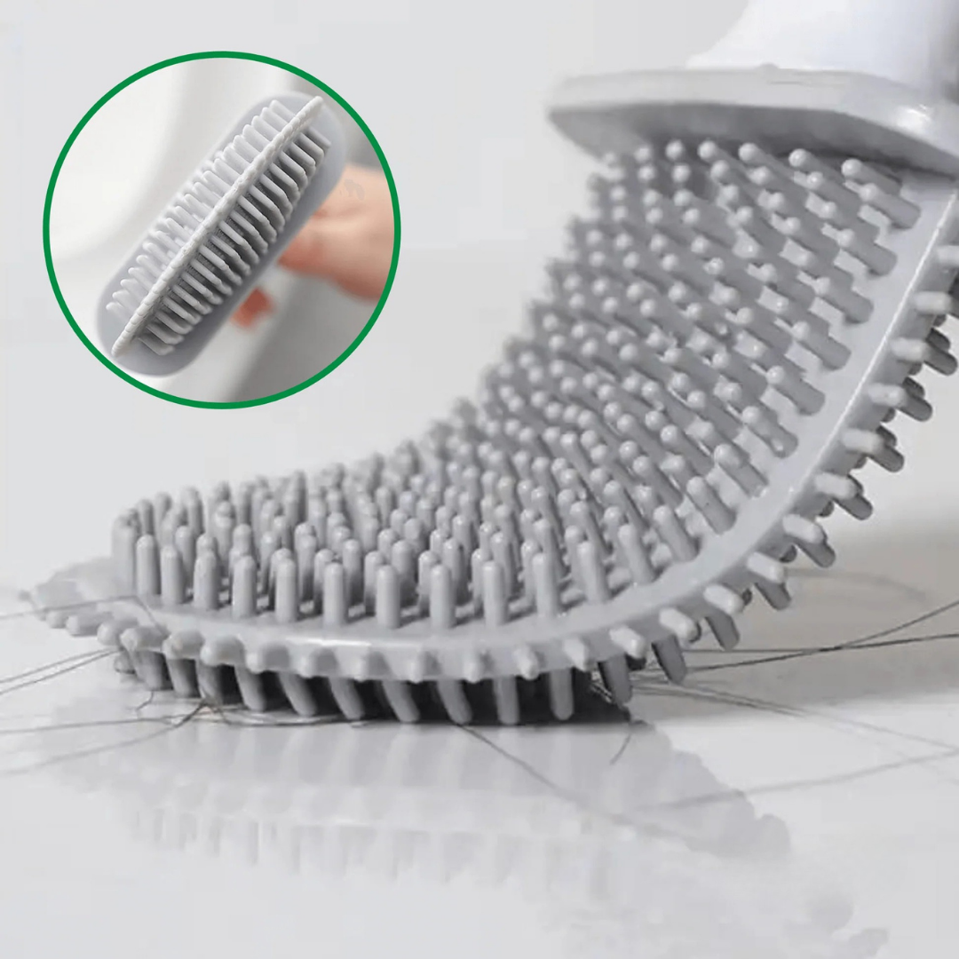 Brosse et support de toilette en silicone FlexiBrush™