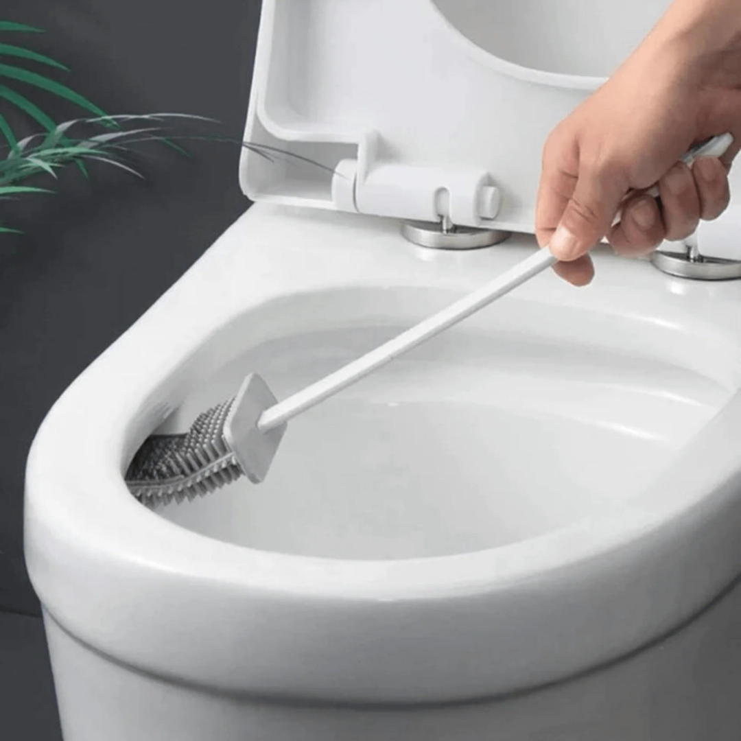 Brosse et support de toilette en silicone FlexiBrush™