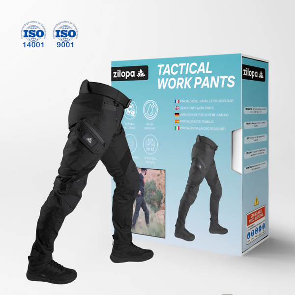 Ultra-durable work pants with 10 pockets