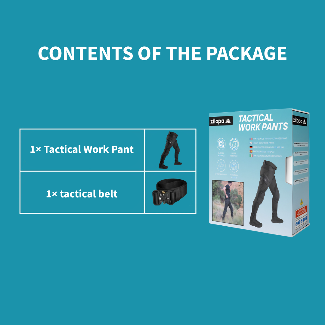Ultra-durable work pants with 10 pockets